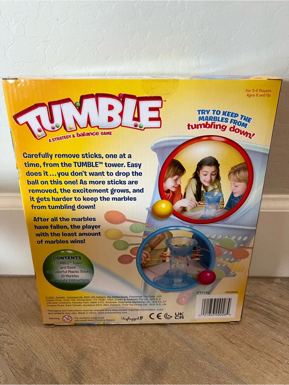 Pressman Tumble Marble Strategy Game NIB $15